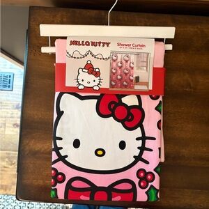 Hello Kitty holiday shower curtain 
New with tags!